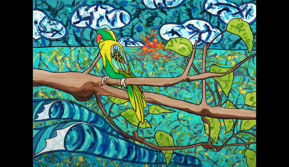 Some of my favorite animals to paint are birds and fish. Perfect lineups don't hurt either.
