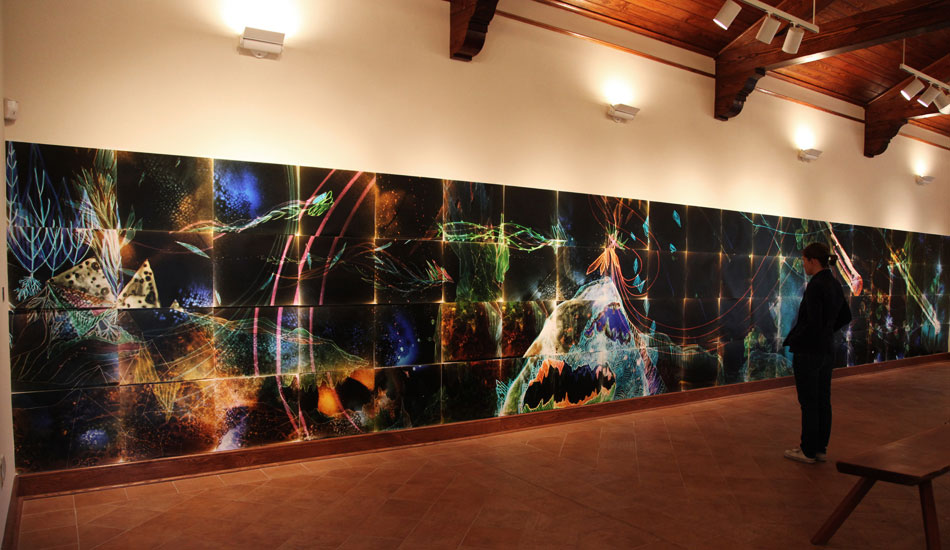 Nguyen's art begs to been seen in person. C-Print, 6.5 feet x 43 feet.