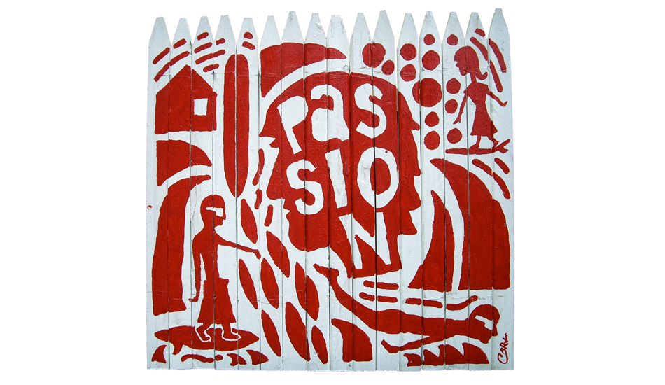 Chris Robb- Picket Fence Painting -Passion
