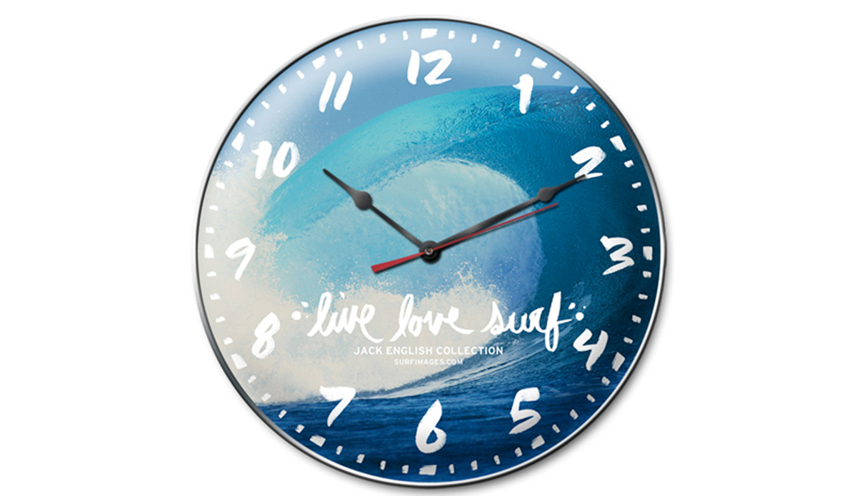 live-love-surf-surfing-wall-clock
