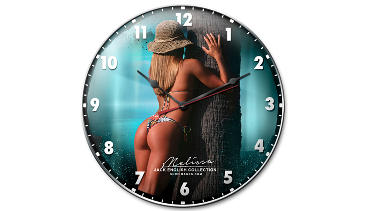 melissa-swimsuit-bikini-model-butt-wall-clock