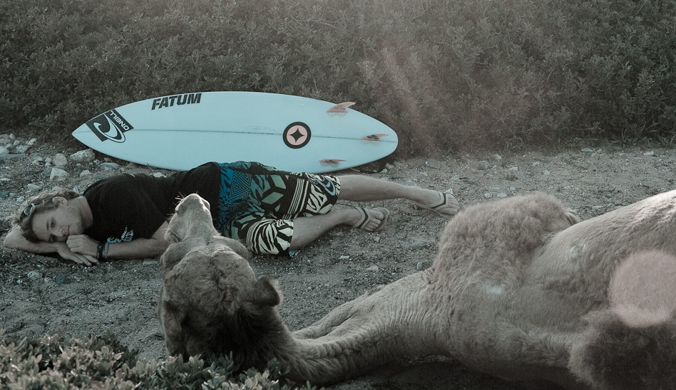 Sleeping surfers