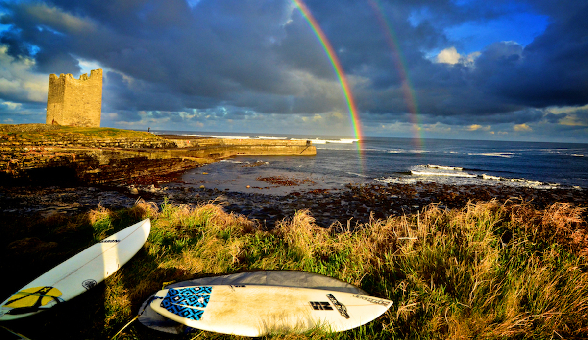 pot of gold at the end of the rainbow,, easkey left county sligo...
