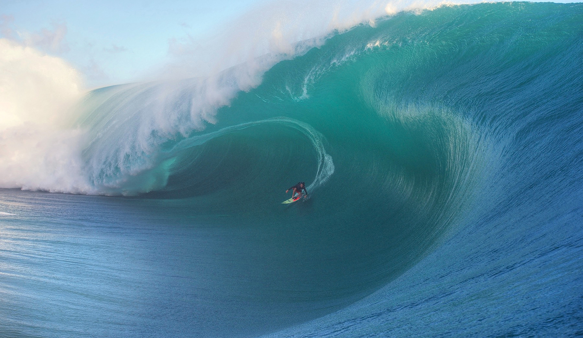 Keala Kennelly at Teahupoo, Tahiti