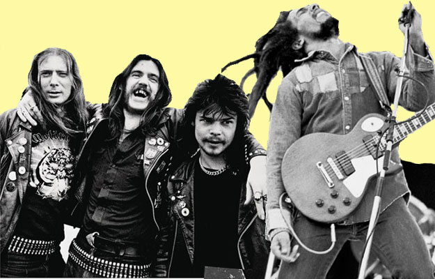 Who says Motorhead and Bob Marley don't belong on the same playlist together? Who says Motorhead and Bob Marley don't belong on the same playlist together?