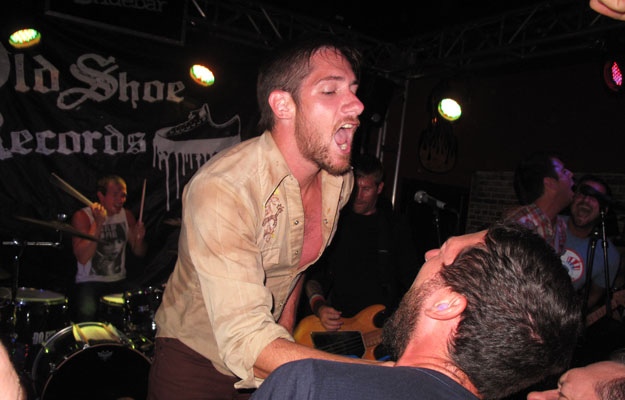 Mike Wiebe and The Riverboat Gamblers mid-set at The Slide Bar in Anaheim. Mike Wiebe and The Riverboat Gamblers mid-set at The Slide Bar in Anaheim.