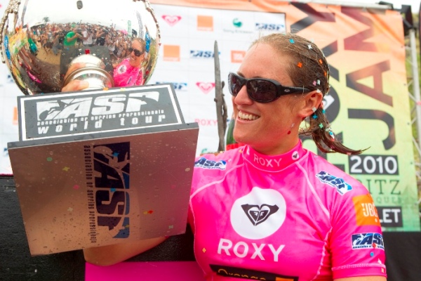Women's World Longboard Champion Cori Schumacher has decided to boycott the 2011 World Tour because of an event being held in Hainan, China. Photo: ASP Cori Schumacher Women's World Longboard Champion
