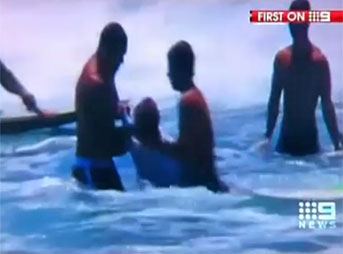 Jeremy Flores Sunny Garcia Fight Burleigh Breaka Pro