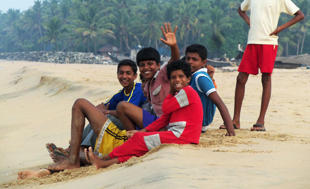 India Locals Beach