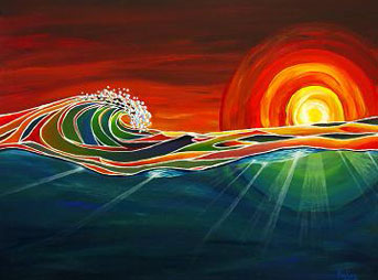 My brother loved life, loved the beach, loved to surf, and loved to play music. He was aware his time here would not be long, so he made the most of it. This book of surf art celebrates his life and contributes to a scholarship in his name.