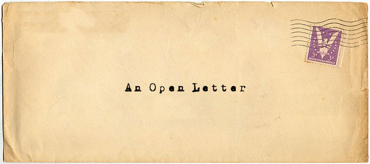 An Open Letter