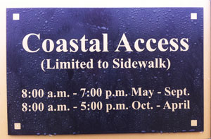 Coastal Access restricted