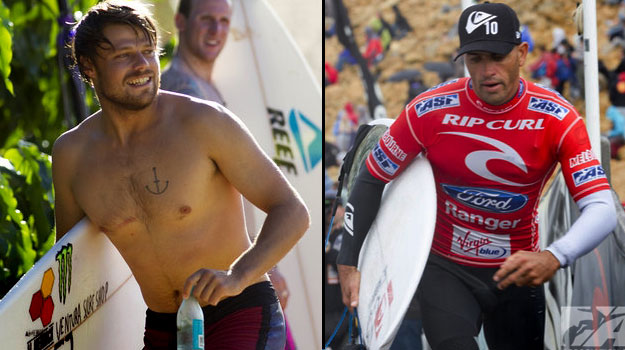 Kelly Slater and Dane Reynolds