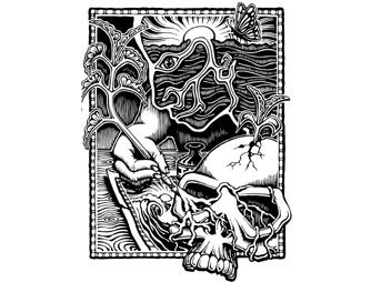 matt beard skull art