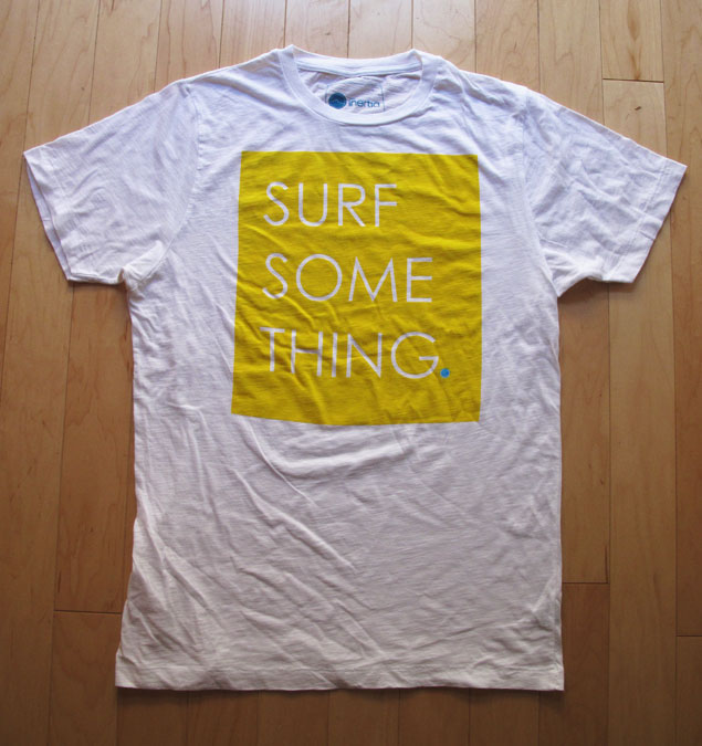 Men's Ribbed White and Happy Gold