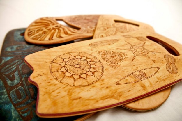 The act of making handplanes and alaias out of skateboards for me was art, therapy, and just plain fun – not to mention I was recycling and putting something into use again that was discarded and broken. Photo: Blair Tom DIY Handplanes