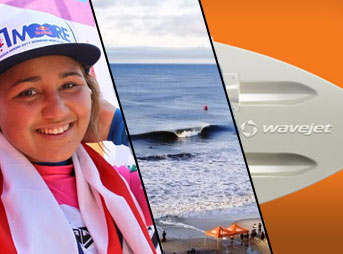 Carissa Moore, beachbreaks, and WaveJets, all part of 2011's Good, Bad, and Ugly in surfing.