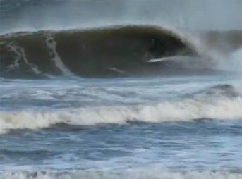 After an hour and a half drive from a less-than-ideal spot, we pulled up to well overhead sets and long, hollow barrels.