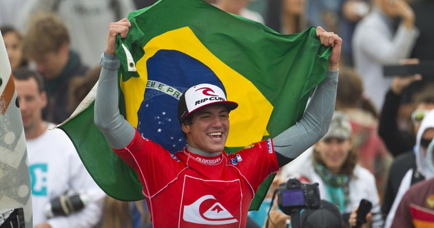 Gabriel Medina has recently emerged as Brazil's trendsetter – a counterpoint to much of the negative press his contemporaries have endured. Gabriel, pictured at his inaugural ASP World Tour victory in France last year. Photo: ASP/Kirstin Gabriel Medina has recently emerged as Brazil's trendsetter – a counterpoint to much of the negative press his contemporaries have endured. Gabriel, pictured at his inaugural ASP World Tour victory in France last year. Photo: ASP/Kirstin