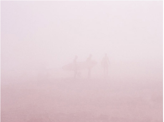 Surfers in Fog