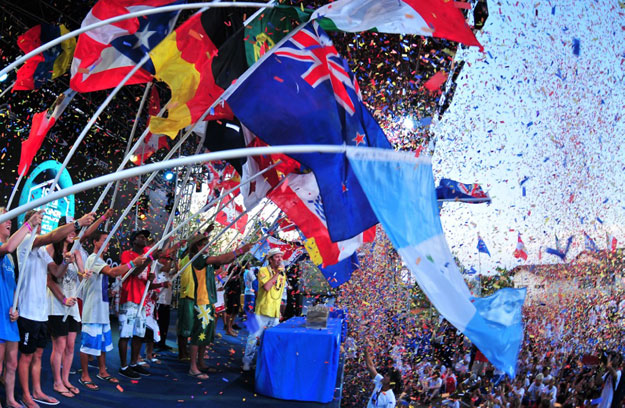 2012-Panama-ISA-World-Jrs,-Flags-and-ISA-President 2012 Panama ISA