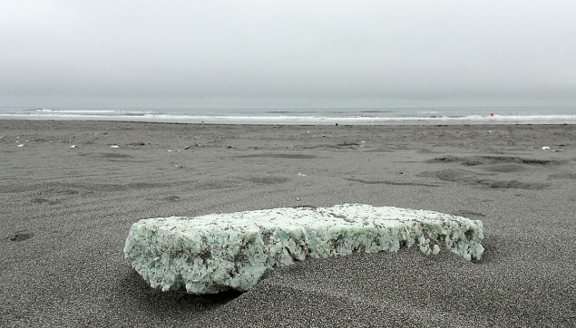 Styrofoam, a sadly commonplace find on West Coast beaches, has been washing up in greater amounts as debris from the 2011 Japanese tsunami makes landfall.