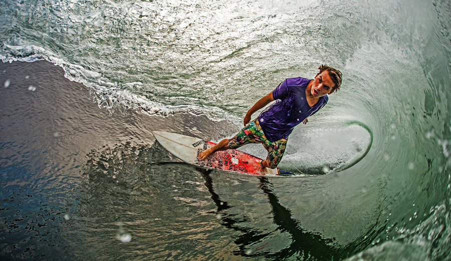 Matt Clark Surfer Barrel