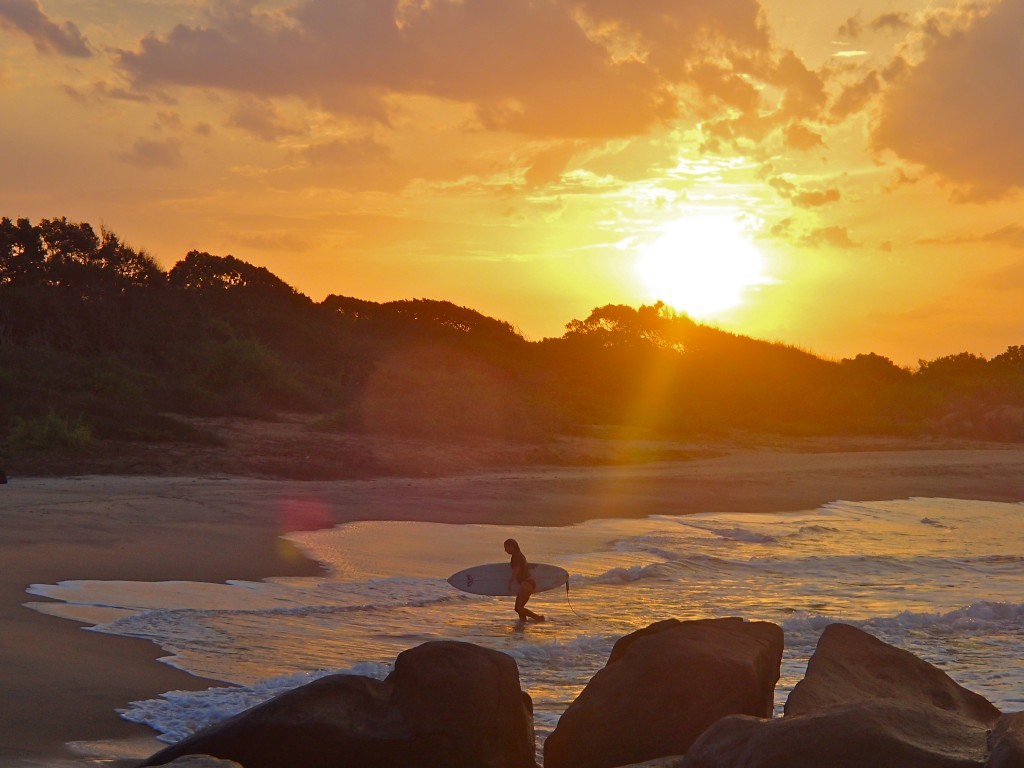 After much saving and planning that involved quitting our jobs, I went, with my husband, on a yearlong world surf adventure that included Mexico, Indonesia, Sri Lanka and Thailand. Photo: Chris Kratsch