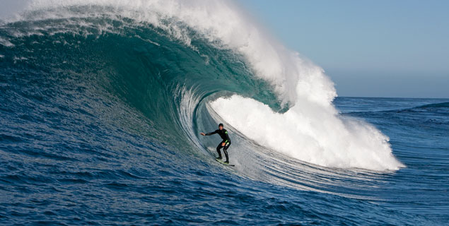 Greg Long Surfing Namibia Photo: Jason Murray