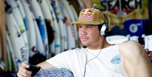Jordy Smith. Loves the Red Bull. Photo: ASP/Kirstin