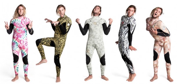 Some people loved Wilko's crazy wetsuits. I didn't. Photo: Rip Curl Matt Wilkinson Crazy Weird Wetsuits