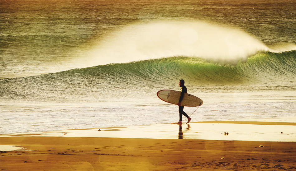 Surfer on the beach