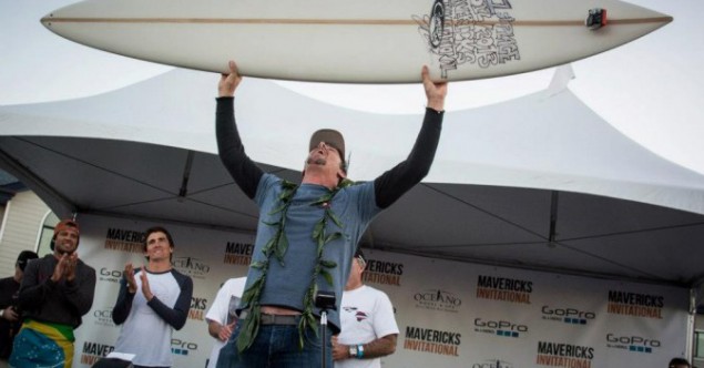 Mavericks Contest winner Peter Mel. Image: mavericksinvitational.com Mavericks Contest winner Peter Mel. Image: mavericksinvitational.com