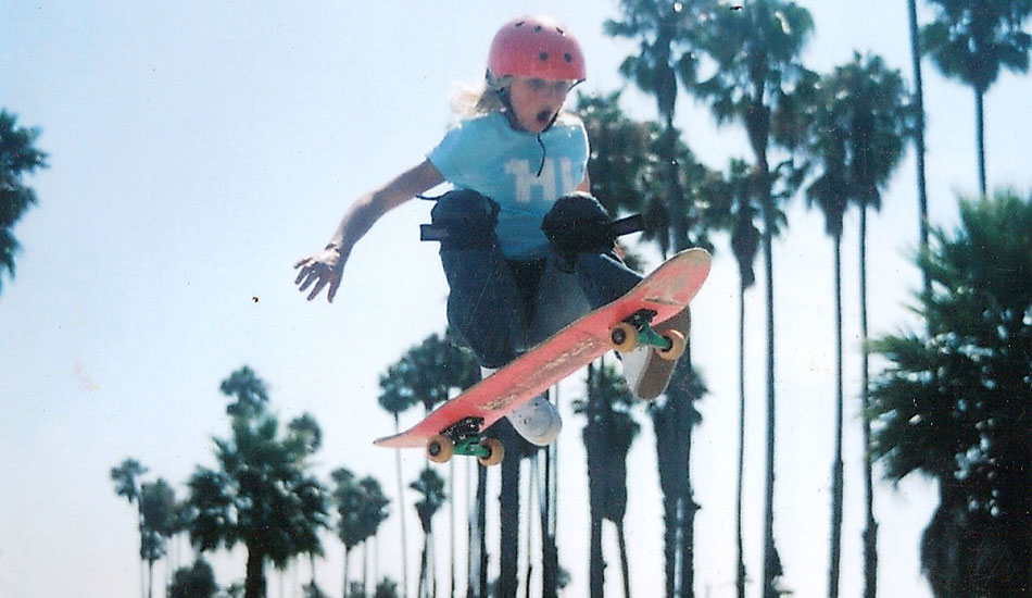 Lakey Peterson skateboarding.