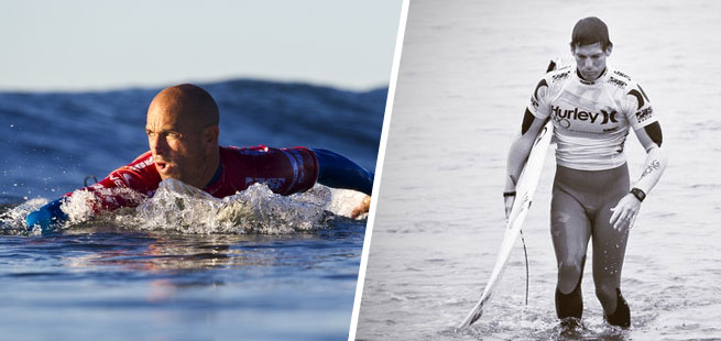 Kelly Slater and Andy Irons