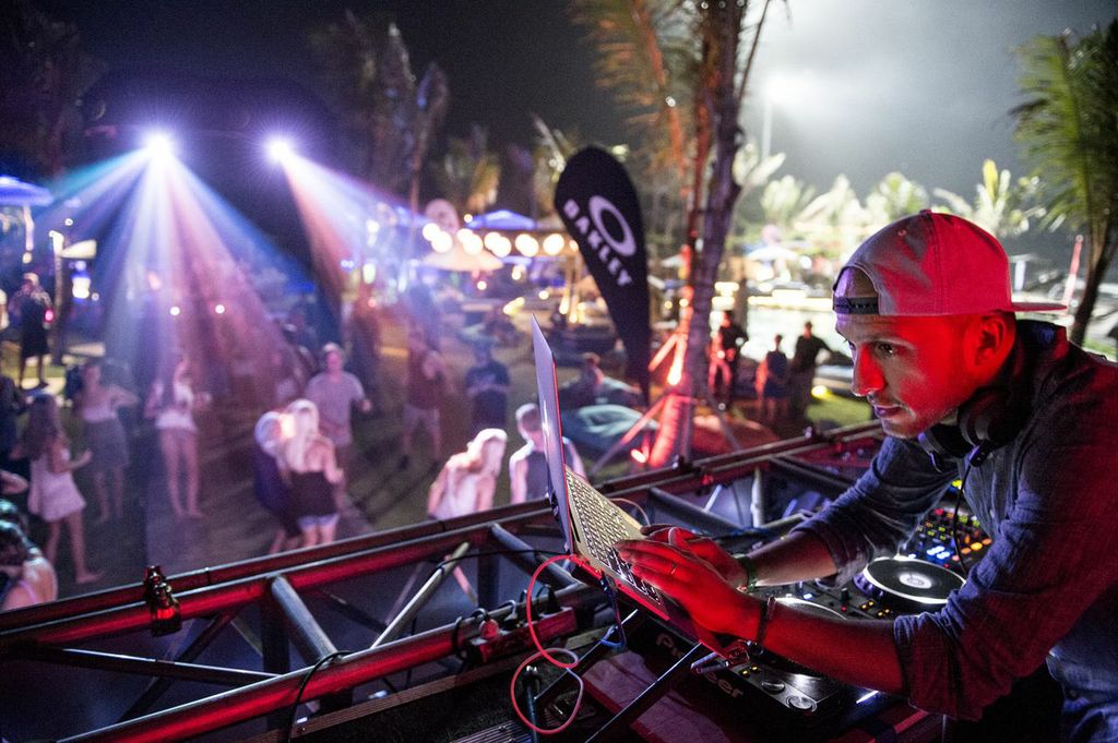 Party down at the Oakley Pro Bali. Photo: Craig Kolesky Party down at the Oakley Pro Bali. Photo: Craig Kolesky
