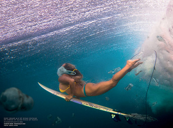 Jim Moriarty presents the three best surfing ads of the year. Photo: Daniel Fryer