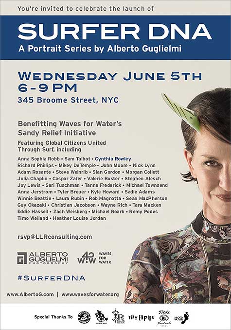 Surfer DNA Invite to New York Launch Alberto Guglielmi launch party for the Surfer DNA Portrait Series