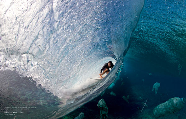 surfrider_barrel It might be all blue barrels and skies above the water's surface, but below is just as important. Photo: Zak Noyle