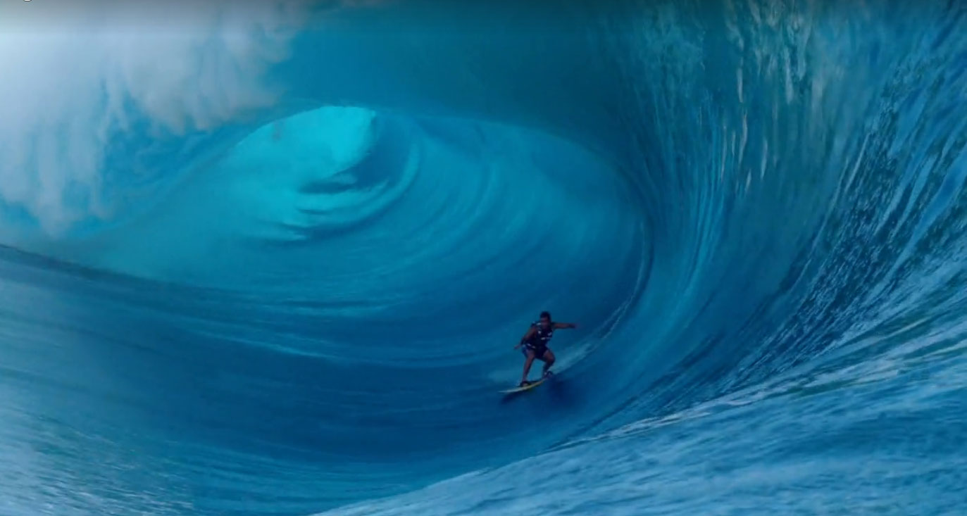 Koa Rothman Giant Teahupoo Wave Surf Koa Rothman Giant Teahupoo Wave Surf