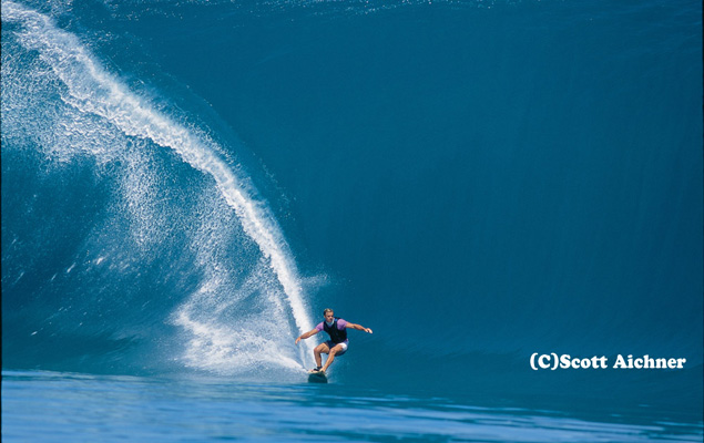Laird's "Millennium Wave" from the channel. Photo: Scott Aichner