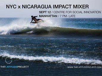 So whether you're a traveler, a surfer, a philanthropist, a yogi, an artist... all you go-ers and do-ers, we want you to join our conversation at the NYC x NICARAGUA IMPACT MIXER on September 12 in New York.