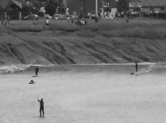 On Wednesday July 24th two Californian surfers rode a tidal bore wave on New Brunswick's Petitcodiac River for 29 kilometres. JJ Wessels and Colin Whitbread headed to the City of Moncton to jump on the "super bore."