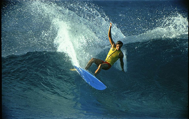 Shaun Tomson, a master of putting it on rail. Photo courtesy of Shaun Tomson