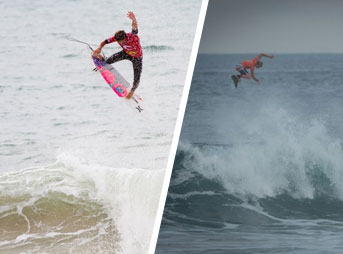 Julian's air at the recently-finished Rip Curl Pro Portugal just might top John John's "air heard 'round the world."