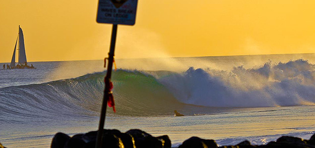 Home turf for the Rainbow Warriors–Ala Moana Bowls. Photo: Phil LeRoy