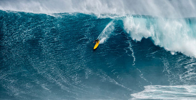 The enormous swell that hit Hawaii last week ran into Maui's north side and created monsters. A few of the world's best surfers were on hand to tame them: Greg Long, Mark Healey, Ian Walsh, Peter Mel, Isaac Stant, just to name a few.
