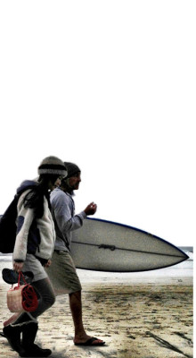 Thanksgiving beach walk. Photo courtesy of Jim Moriarty