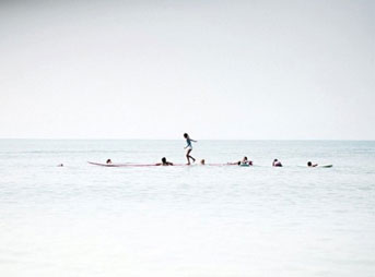 The Surfer Kids who has been working with the children who attend the primary school there