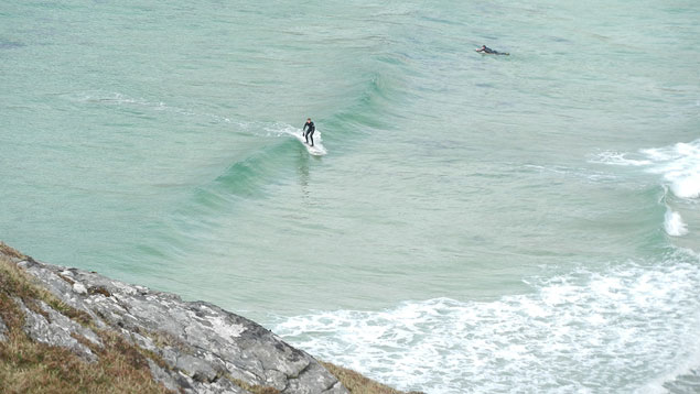 Empty waves and good friends in the Hebrides.